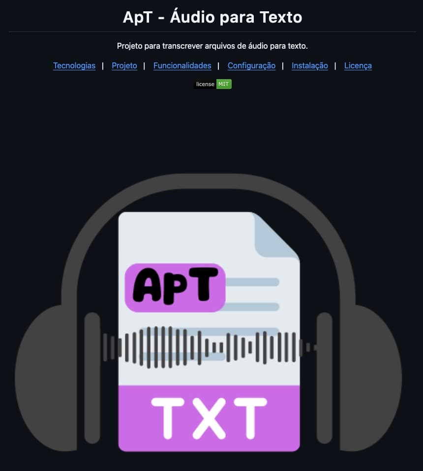 ApT - Áudio para Texto
